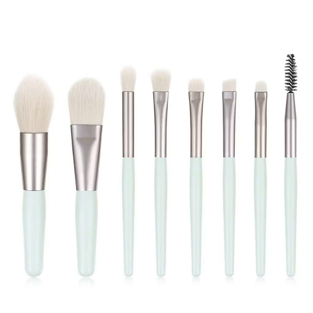 Combo Bộ Cọ 8 cây Makeup Sợi Lông Mềm Mịn,Cọ Trang Điểm Thiết Kế Cán Cọ Mini Nhỏ Gọn Dễ Cầm Thao Tác