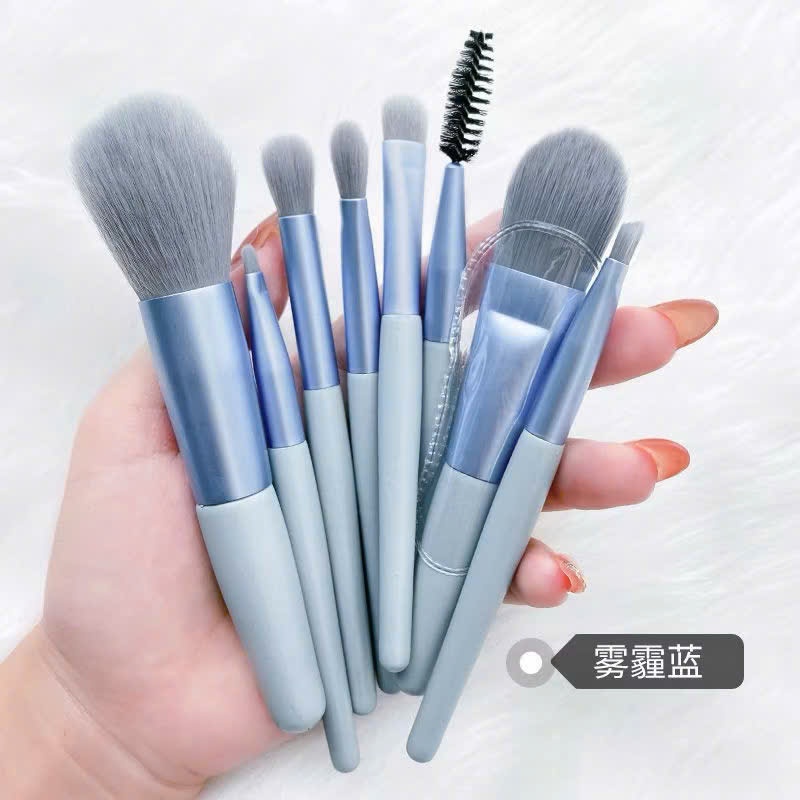 Combo Bộ Cọ 8 cây Makeup Sợi Lông Mềm Mịn,Cọ Trang Điểm Thiết Kế Cán Cọ Mini Nhỏ Gọn Dễ Cầm Thao Tác