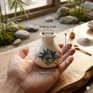 Bính Gốm Sứ Hoạ Tiết Cao Cấp ( kích thước như ảnh)