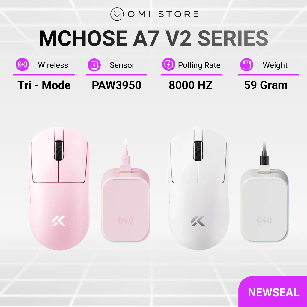 Chuột Gaming Không Dây Mchose A7 V2 Pro / A7V2 Pro Plus / A7V2 Ultra / A7V2 Ultra Plus - BH12T | BigBuy360 - bigbuy360.vn
