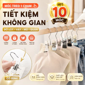 Kẹp Treo Quần Áo Inox Chống Gió Cao Cấp - Kẹp Chăn Mền, Mũ Nón,Tất Vớ,Chống Rơi Tiết Kiệm Không GianTiện Ích