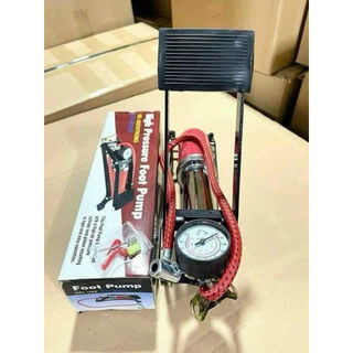Bơm Đạp Chân Mini Xe Đạp Xe Máy Ô Tô Loại 1 Ống Piston Đa Năng