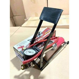 Bơm Đạp Chân Mini Xe Đạp Xe Máy Ô Tô Loại 1 Ống Piston Đa Năng