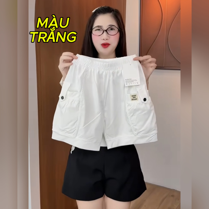 [GIÁ MỞ BÁN] Quần Sooc Chất Xước Giãn Lưng Thun Cạp Cao Nhiều Màu Thoáng Mát Ngày Hè BigSize Đến 80kg (MAIA)