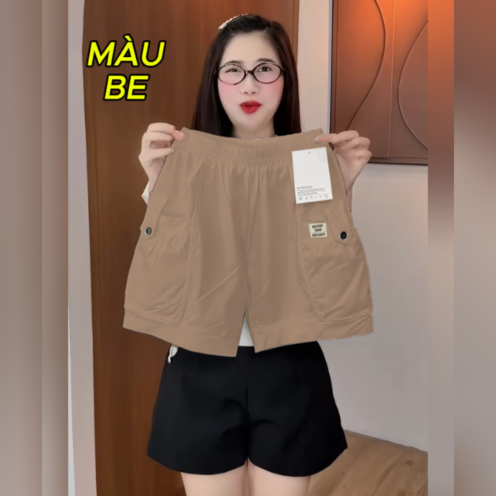 [GIÁ MỞ BÁN] Quần Sooc Chất Xước Giãn Lưng Thun Cạp Cao Nhiều Màu Thoáng Mát Ngày Hè BigSize Đến 80kg (MAIA)