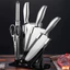 Bộ Dao Nhật Bản 5 Món Cao Cấp Kèm Giá Đỡ Dao Nhà Bếp Inox Chống Gỉ Siêu Sắc