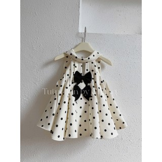 [ Tutuchan - Váy chấm bi xòe ] Váy bé gái chấm bi Luna dress hè thiết kế mẹ và bé - TV018