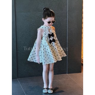[ Tutuchan - Váy chấm bi xòe ] Váy bé gái chấm bi Luna dress hè thiết kế mẹ và bé - TV018