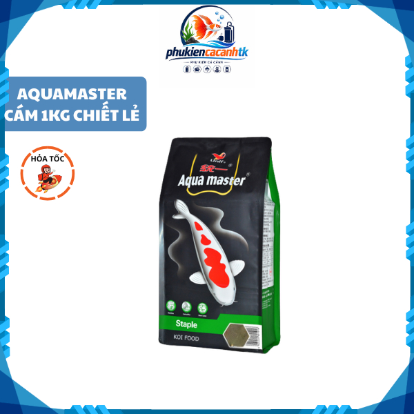 CÁM 1KG CHIẾT LẺ CHO CÁ KOI AQUAMASTER TĂNG TRƯỞNG CHO CÁ KOI