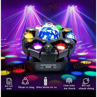 Đèn Sân Khấu Moving 6 Cánh 200W Lập Hổ, Đèn Led Trang Trí Phòng,Đèn Xoay 360 Độ Đèn Decor, Dùng Cho DJ, Quán Bar Karaoke