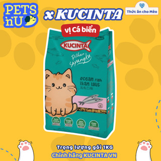 [CHÍNH HÃNG] [GIÁ TỐT]Hạt Kucinta Cho Mèo Trưởng Thành - Nhiều Vị - 1KG
