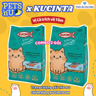 [CHÍNH HÃNG] [GIÁ TỐT]Hạt Kucinta Cho Mèo Trưởng Thành - Nhiều Vị - 1KG