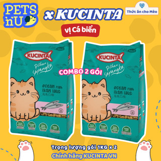 [CHÍNH HÃNG] [GIÁ TỐT]Hạt Kucinta Cho Mèo Trưởng Thành - Nhiều Vị - 1KG