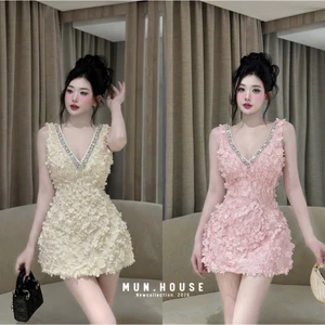 Đầm hoa be Hồng New l1