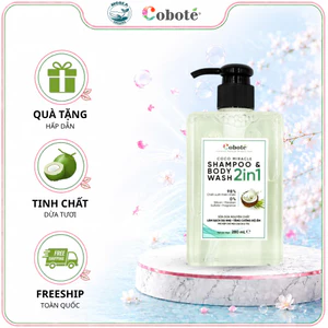 Dầu tắm gội 2in1 shampoo body wash cấp ẩm và dưỡng chất cho da và tóc 280ml