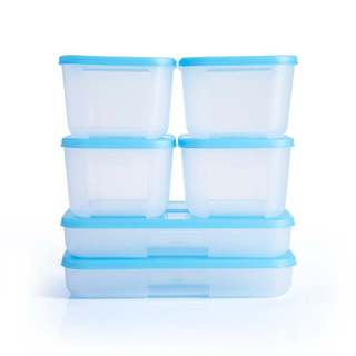 Bộ 6 hộp Tupperware trữ đông Gen I nhiều dung tích từ 650ml đến 2.6L