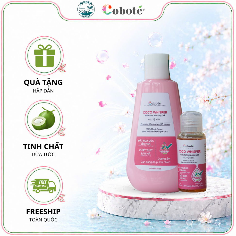Dung Dịch Vệ Sinh Làm Sạch Dịu Nhẹ Coco Whisper Intimate Cleansing Gel 30ml 210ml