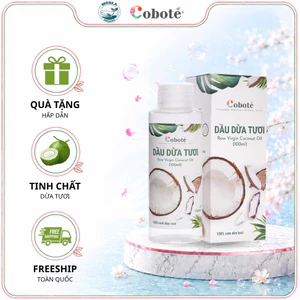 Dầu dừa tươi nguyên chất dưỡng da, dưỡng tóc, uống trực tiếp chai 50ml/100ml/500ml