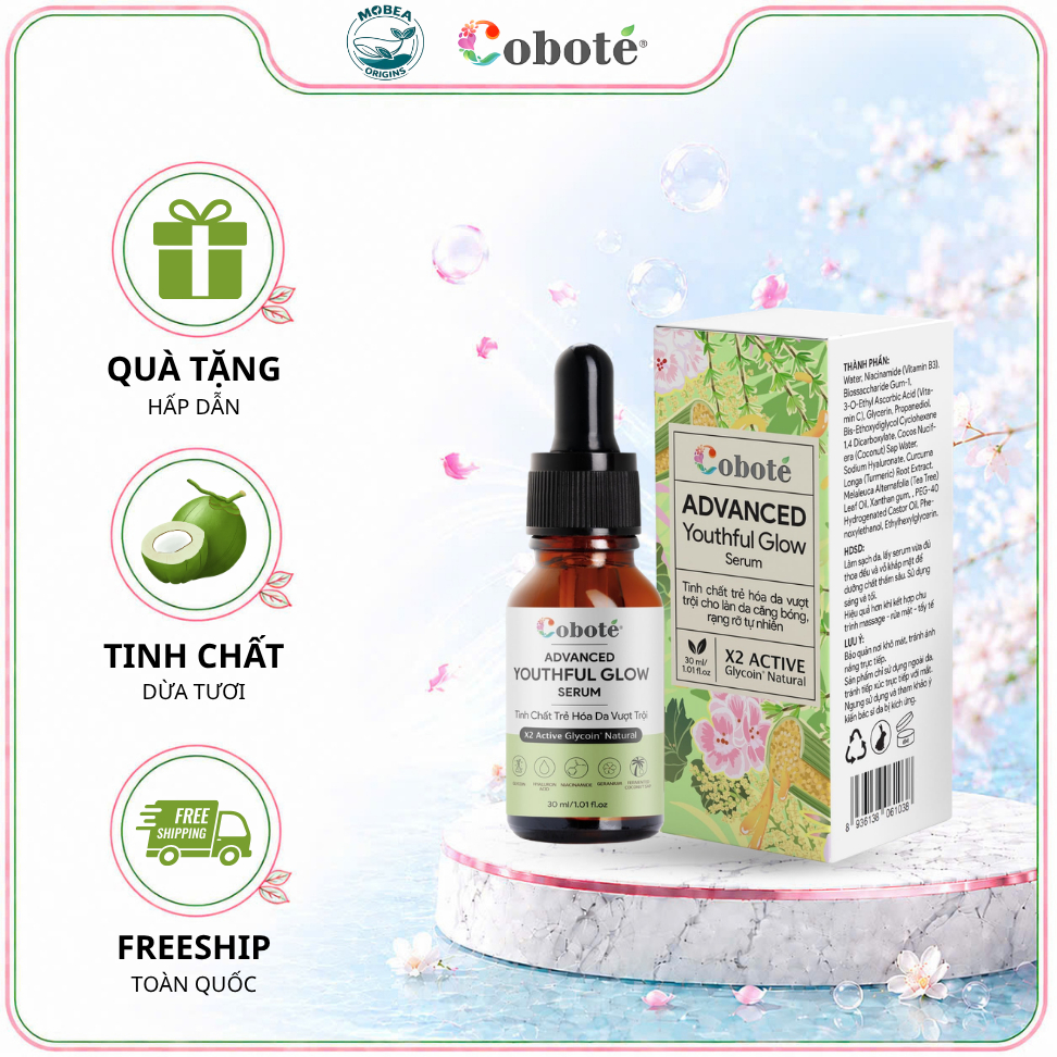 Serum trẻ hóa da advanced youthful glow dưỡng ẩm căng bóng 3ml/30ml