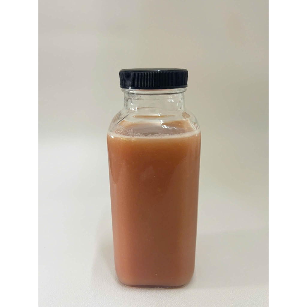 Bộ 3 Chai Thủy Tinh 350ml Nắp Đen Miệng Rộng Đựng Sữa Hạt Nước Ép Tiện Lợi Mang Đi