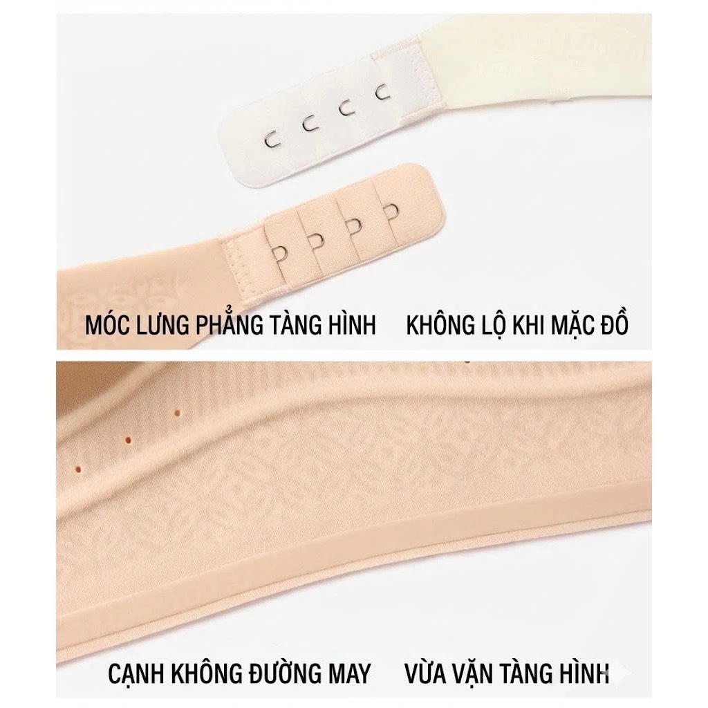 [SANTONY x HƯƠNG GIANG] Áo Ngực Khoét Lưng Sâu - 3 Cách Mặc - Tàng Hình Không Lộ Viền - Thoáng Mát Thấm Hút Mồ Hôi 65122