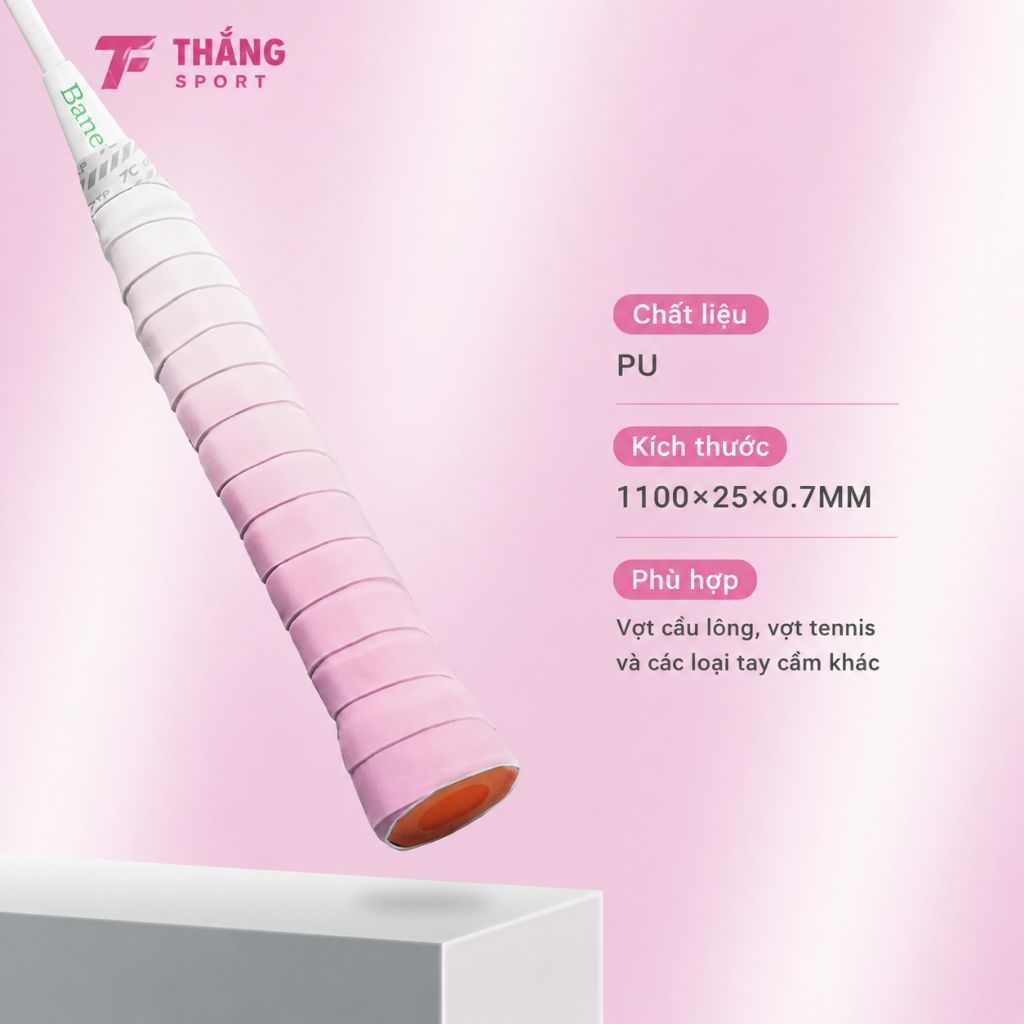 Combo 5c +1-combo 9c +1 Quấn Cán Vợt Màu Loang PU Cao Cấp | Thấm Hút Mồ Hôi - Chống Trượt  Pickleball Cầu Lông Tennis