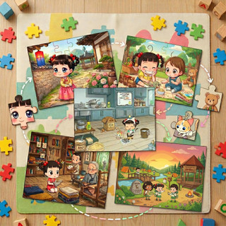COMBO SỈ 5 tranh ghép A4 Jardoo TooYoo TG0145