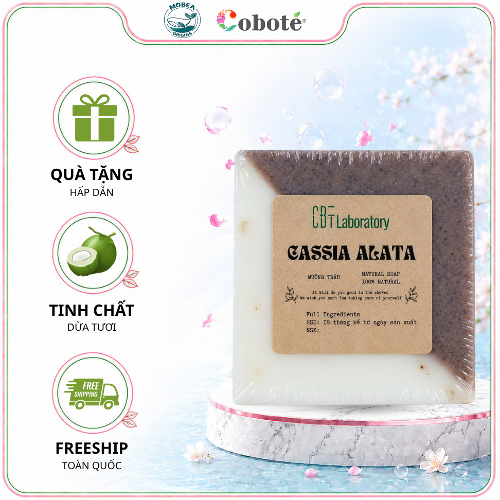 Xà phòng thảo mộc muồng trâu hỗ trợ làm sạch và dưỡng ẩm da 120g
