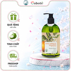 Dầu Gội Dừa - Coco Miracle Shampoo 480ml Giúp Da Đầu Sạch Sẽ, Khỏe Mạnh, Giảm Gãy Rụng Cho Mái Tóc Bóng Mượt Tự Nhiên