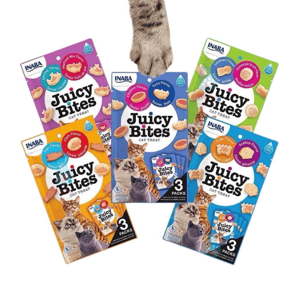 Bánh Thưởng Mèo Inaba Juicy Bites Snack Mềm Thơm Ngon Nhiều Vị Hấp Dẫn Cho Mèo
