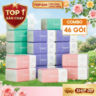 Giấy ăn gấu trúc Top Gia khăn giấy rút thùng 46 gói tiện lợi thận thiện môi trường mềm mịn tiết kiệm