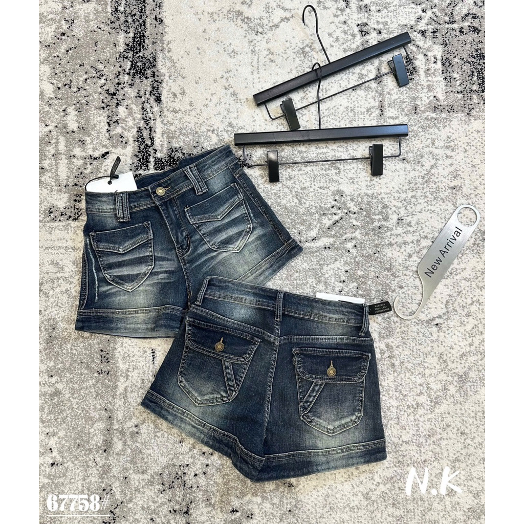 📍Sooc Jeans xanh loang mài co dãn mix túi hộp cạp cao hottrend QC loại 1 e về hàng ‼️