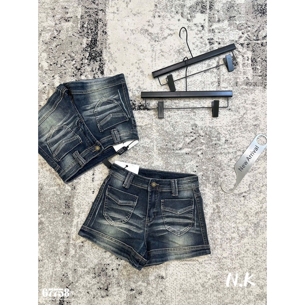 📍Sooc Jeans xanh loang mài co dãn mix túi hộp cạp cao hottrend QC loại 1 e về hàng ‼️