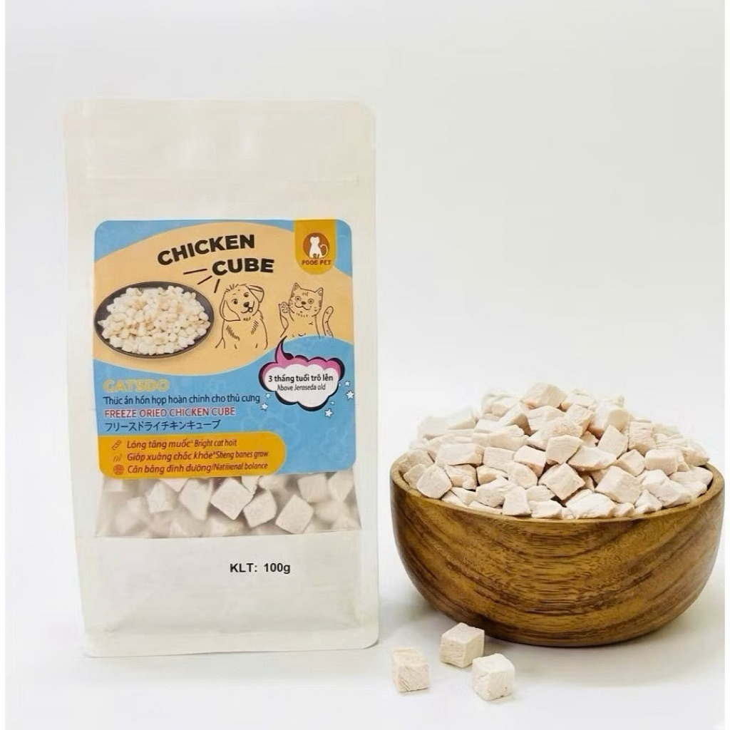 Ức Gà Sấy Khô Cho Chó mèo 100g