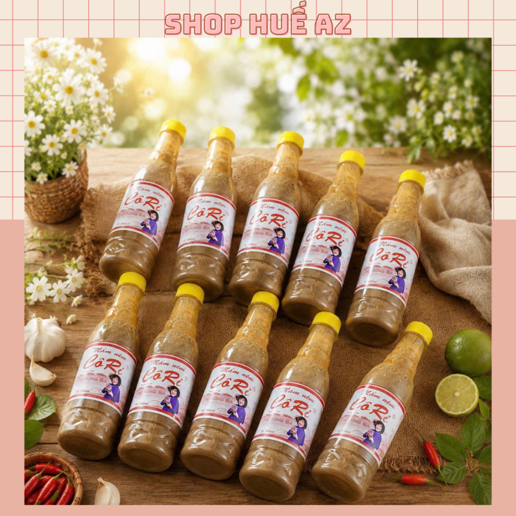 Combo 10 chai mắm nêm CÔ RI cao cấp chai lớn 500ml làm bún mắm nêm món chấm tuyệt đỉnh - Đặc Sản Huế