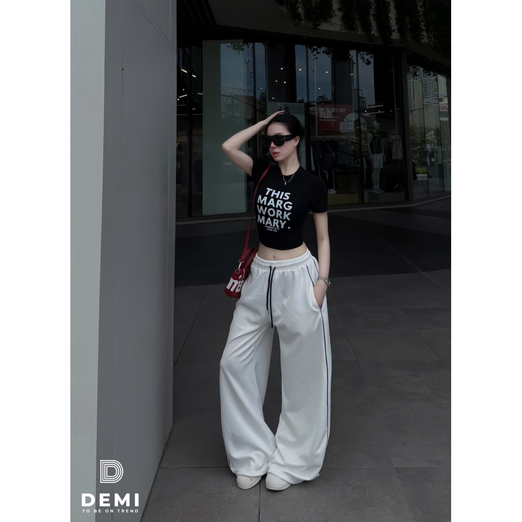 Set lé THIS áo dáng ngắn quần mix lé cá tính phom basic tone màu nổi bật chất liệu sịn mịn 🔥