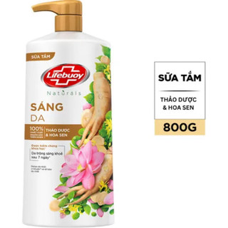 Sữa tắm Lifebuoy Sáng Da Thảo Dược & Hoa Sen 800g