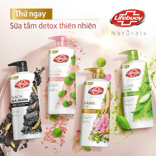 Sữa tắm Lifebuoy Sáng Da Thảo Dược & Hoa Sen 800g
