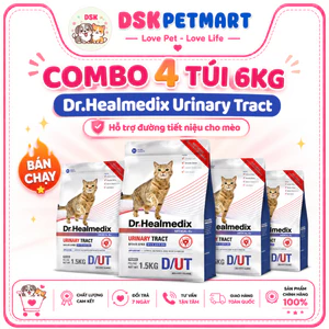 Combo 4 Túi Thức Ăn Hạt DR.HEALMEDIX URINARY Hỗ Trợ Sỏi Struvite Sỏi Niệu Tiết Niệu Bàng Quang