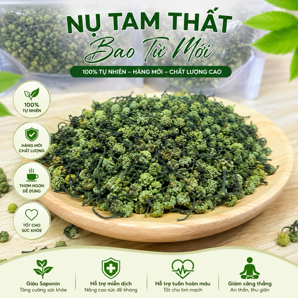 Nụ tam thất khô – Nguyên liệu pha trà, dùng trong thực phẩm