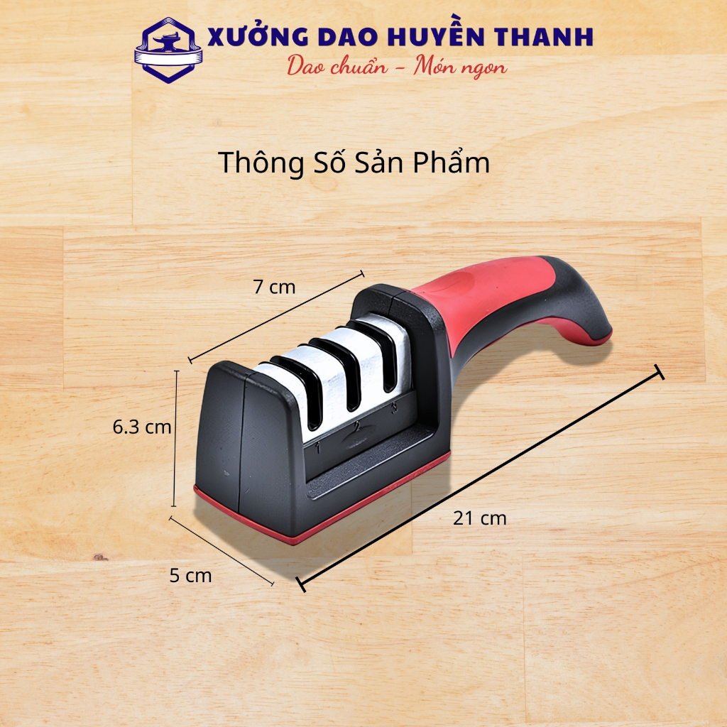 Dụng Cụ Mài Dao 3 Rãnh Đa Năng- Mài Dao Sắc Bén, Dễ Sử Dụng Cho Mọi Loại Dao 3 Rãnh 3 Cấp Độ