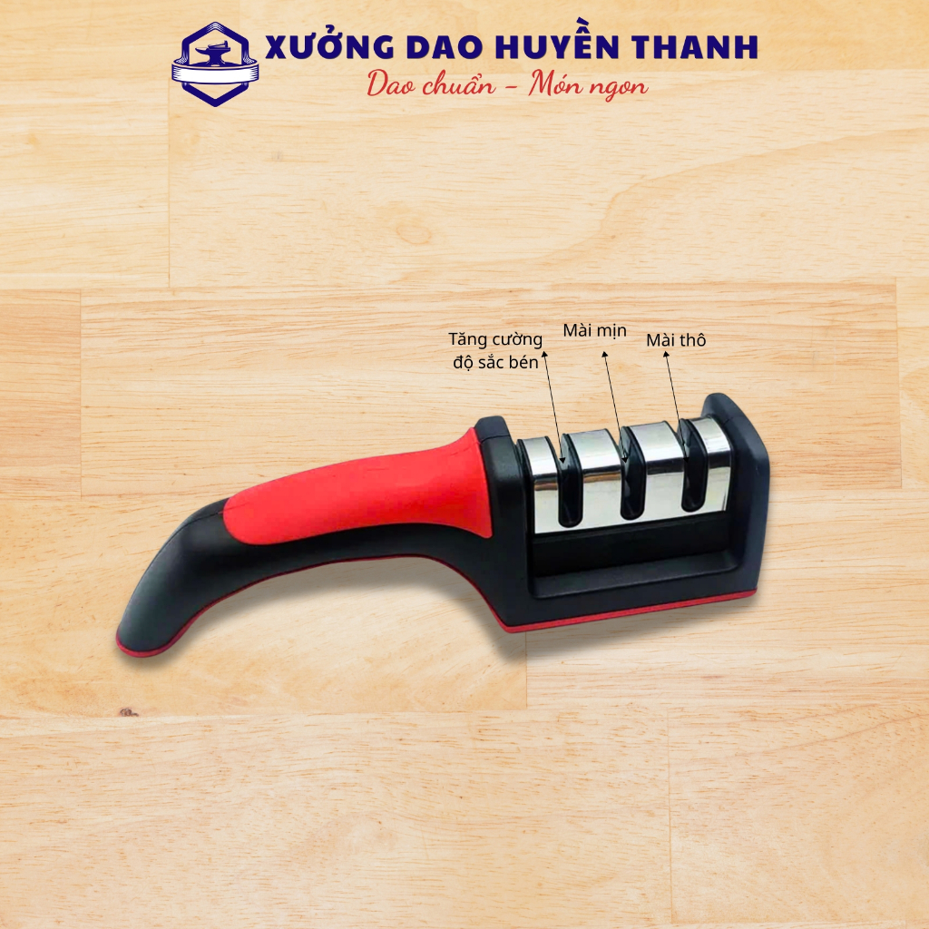 Dụng Cụ Mài Dao 3 Rãnh Đa Năng- Mài Dao Sắc Bén, Dễ Sử Dụng Cho Mọi Loại Dao 3 Rãnh 3 Cấp Độ