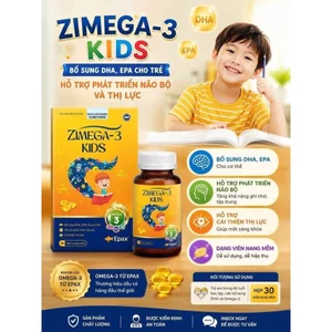 Viên uống bổ sung DHA, EPA Zimega-3 Kids giúp phát triển trí não cho bé