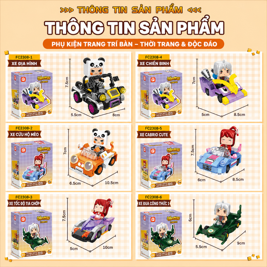 Bộ Lắp Ghép Xe Hồi Lực Mini Cho Bé, Mô Hình Xe Kéo Lùi Tự Chạy, Đồ Chơi Trang Trí Bàn Học