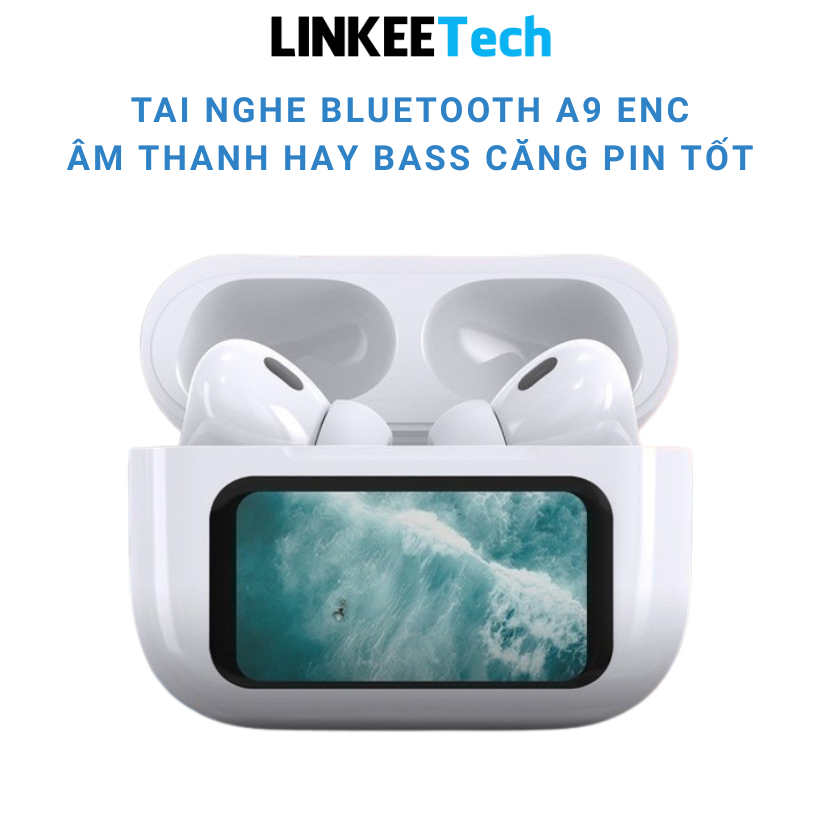 Tai nghe Bluetooth Màn Hình cảm ứng Thông Minh A9 Pro Chống ồn Kháng nước IPX5 EQ Cân bằng âm Thanh cảm biến hồng ngoại