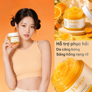 Mặt nạ nghệ thảo mộc Flower, mặt nạ nghệ thiên nhiên mờ thâm, hỗ trợ sáng da, giúp da mịn màng, 120g Skinstory Việt Nam