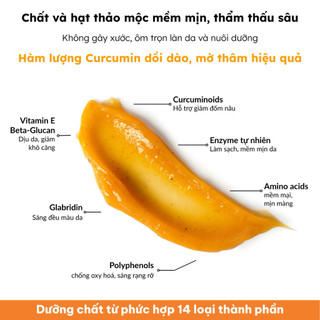 Mặt nạ nghệ thảo mộc Flower, mặt nạ nghệ thiên nhiên mờ thâm, hỗ trợ sáng da, giúp da mịn màng, 120g Skinstory Việt Nam