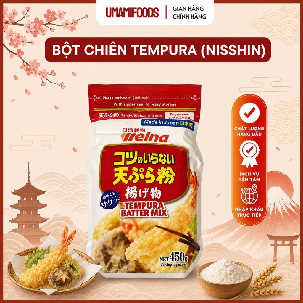 Bột Chiên Tempura NISSHIN 450g