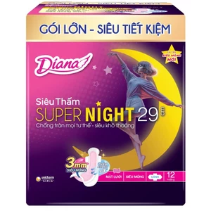 BVS DIANA SUPER NIGHT 29CM - SIÊU MỎNG, CHỐNG CHỐNG TRÀN TUYỆT ĐỐI CHO GIẤC NGỦ NGON