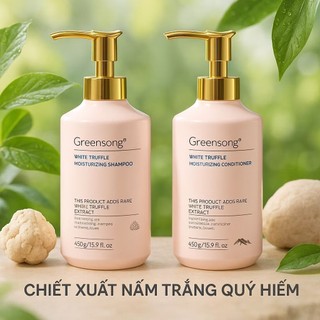 Greensong (Chính Hãng) Cặp Dầu Gội Xả 450ml Phục Hồi Hư Tổn Ngăn Tóc Gãy Rụng